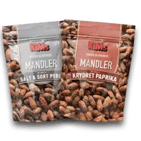 Mandler med salt & peber og krydret paprika