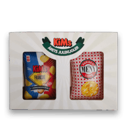 KiMs Julekugler. Et sæt med Danske Franske Kartofler og Meny Chips