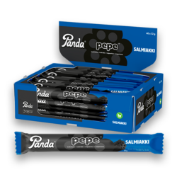 Panda Pepe Salmiakki 40x32g Hel kasse