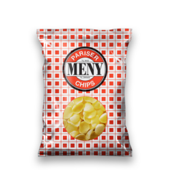 Packshot af KiMs Pariser Meny Chips