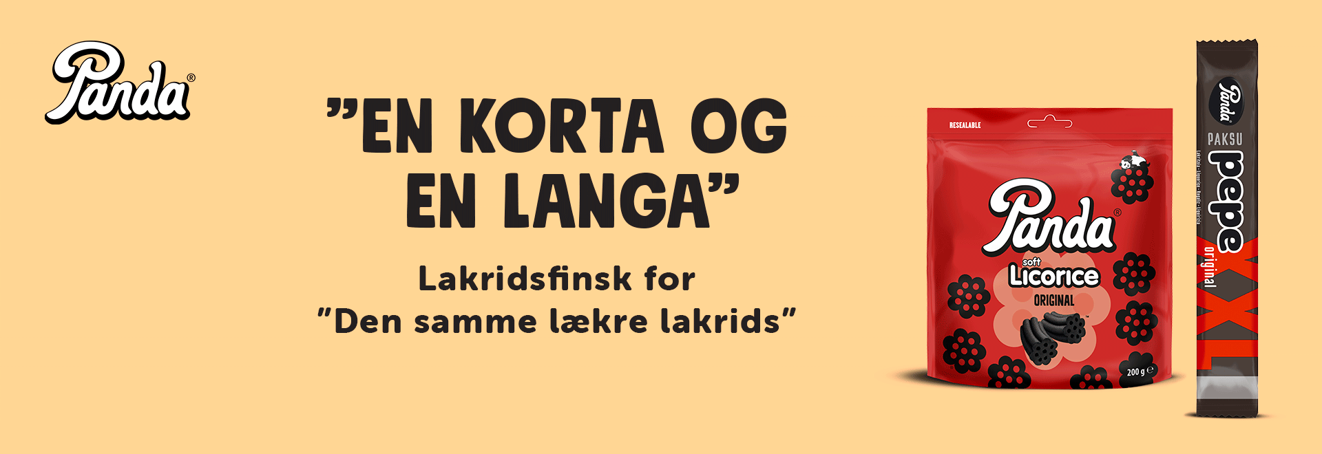 Panda Lakrids en korta en langa desktop banenr
