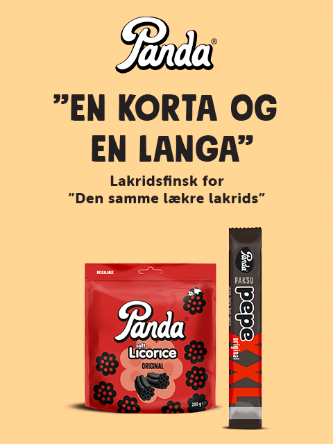 Panda Lakrids en korta en langa mobile banner