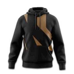 KiMs hoddie med guld-logo