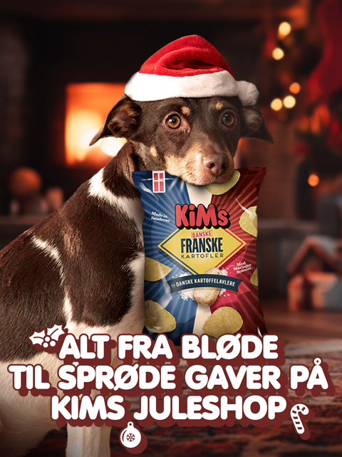 Banner til KiMS Juleshop i mobil verison
