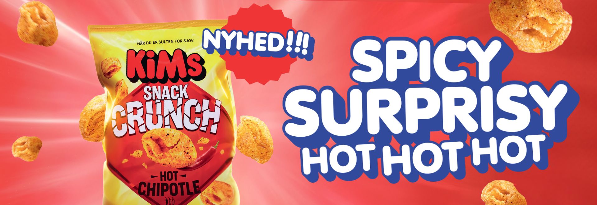 KiMs snack Crunch Hot Chipotle banner